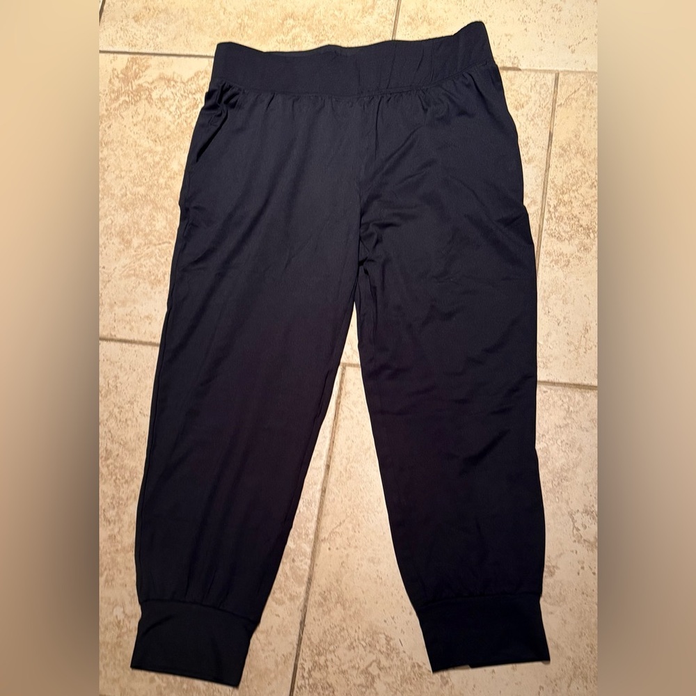 Denim & Co. Active Jersey Crop Joggers